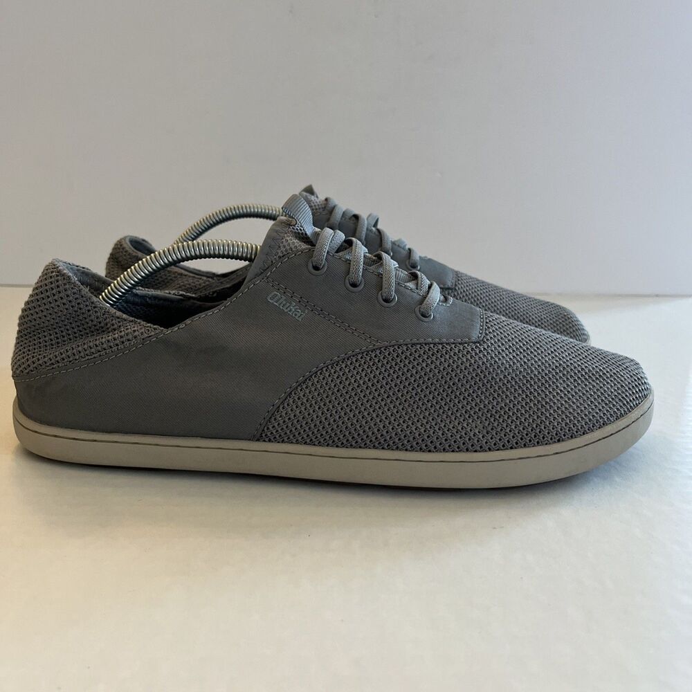 Olukai Nohea Moku Drop In Heel Mens Lightweight Gray Shoes SZ 12